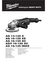 Milwaukee AG 750-125 Original Instructions Manual