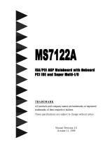 MATSONIC MS7122A Manuale utente