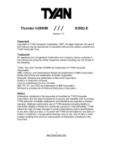 Tyan Thunder h2000M (S3992-E) Manuale utente