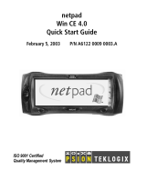 Psion Teklogix netpad Win CE 4.1 Manuale utente