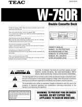 TEAC W-790R Manuale del proprietario