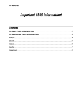 Intermec Sabre 1545 Supplementary Manual