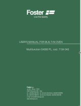 Foster Multifunction S4000 PL 7134 043 Manuale utente