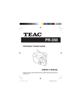 TEAC PR-350 Manuale del proprietario