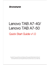 Lenovo Tab A7-50 Guida Rapida