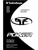 Rockford Fosgate Power 750S Istruzioni per l'uso