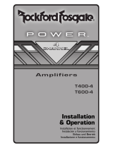 Rockford Fosgate Power T600-4 Manuale del proprietario