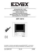 Elvox 6614 Operating Instructions Manual