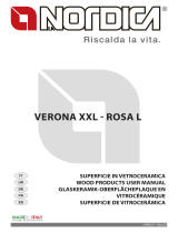 La Nordica Ceramic glass top kit for the Rosa L - Verona XXL cookers Manuale del proprietario