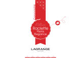 LAGRANGE 399002 Raclette Pierre Elégance Manuale del proprietario