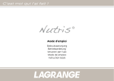 LAGRANGE 499001 Nutris Manuale del proprietario