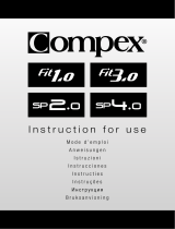 Compex FIT 1.0, FIT 3.0, SP 2.0 & SP 4.0 Manuale utente