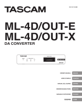 Tascam Dante ML-4D/OUT-X Manuale del proprietario