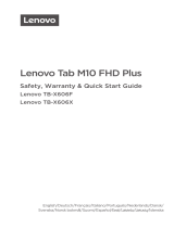 Lenovo Tab M10 FHD Plus Safety, Warranty & Quick Start Manual