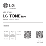 LG TONE Free Bluetooth Stereo Headset HBS-FN7 Manuale utente