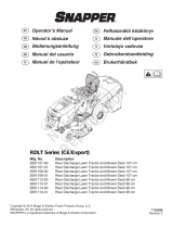Simplicity SNAPPER RDLT CE, REAR DISCHARGE LAWN TRACTOR AND MOWER DECK Manuale utente