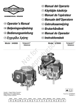 Simplicity ENGINE, MODEL 540000 610000, VANGUARD, GASEOUS Manuale utente