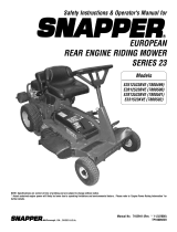 Simplicity OPERATOR'S MANUAL FOR MY09 SNAPPER EURO REAR ENGINE RIDERS Manuale utente