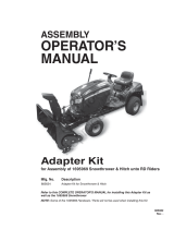 Simplicity ATTACHMENT, 885634 ADAPTER FOR SNOWTHROWER & HITCH Manuale utente