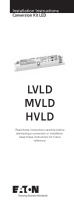 Eaton HVLD-4D Installation Instructions Manual