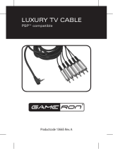GAMERON LUXURY TV CABLE PSP Manuale del proprietario
