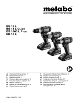 Metabo BS 18 L (602321500) Manuale utente