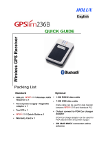 Holux GPSlim 236B Quick Manual