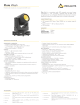 ProLights 60W single source compact and zoomable LED wash luminaire Scheda dati