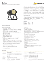 ProLights Single source multipurpose LED PAR available in TU, DY and UV version Scheda dati