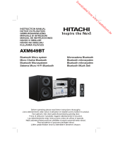 Hitachi AXM649BT Manuale del proprietario