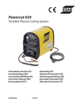 ESAB Powercut 650 Portable Plasma Cutting System Manuale utente