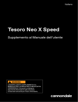 Cannondale Tesoro Neo X Speed Manuale del proprietario