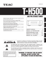 TEAC T-H500 Manuale del proprietario