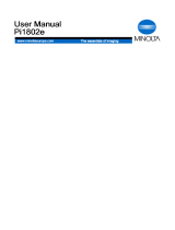 Minolta Pi1802e Manuale utente
