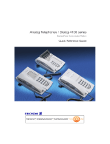 Ericsson Dialog 4100 Manuale del proprietario