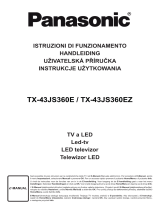 Panasonic TX43JS360E Istruzioni per l'uso