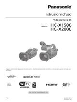 Panasonic HCX1500E Istruzioni per l'uso
