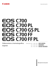 Canon EOS C700 PL Manuale utente