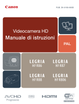 Canon LEGRIA HF R806 Manuale utente