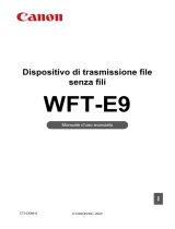 Canon Wireless File Transmitter WFT-E9 Guida utente