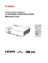 Canon LV-WX370 Manuale utente