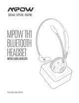 Mpow TH1 Bluetooth Headset BH355A Manuale utente