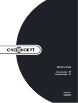 OneConcept Streamo Cube Internet Radio + BT Manuale utente