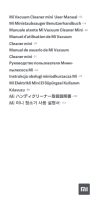 Xiaomi Mi Vacuum Cleaner mini Manuale utente