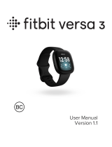Fitbit Versa 3 Health and Fitness Smartwatch Manuale utente