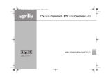 APRILIA ETV MILLE CAPONORD - ETV MILLE CAPONORD ABS Manuale del proprietario