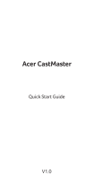Acer CastMaster(WPS1-H_WPT1-H) Guida Rapida