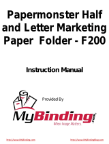 Martin Yale papermonster F200 Operating Instructions Manual
