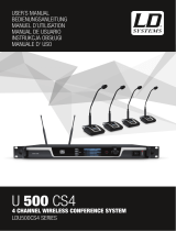 LD Systems U506 CS4 4-Channel Wireless Conference System Manuale utente
