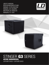 LD Systems Stinger SUB 15A G3 15" Powered Subwoofer Manuale utente